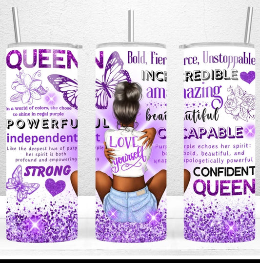 Confident Queen Tumbler ￼